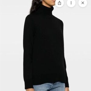 APC women’s ribbed merino wool turtleneck sweater. Size S